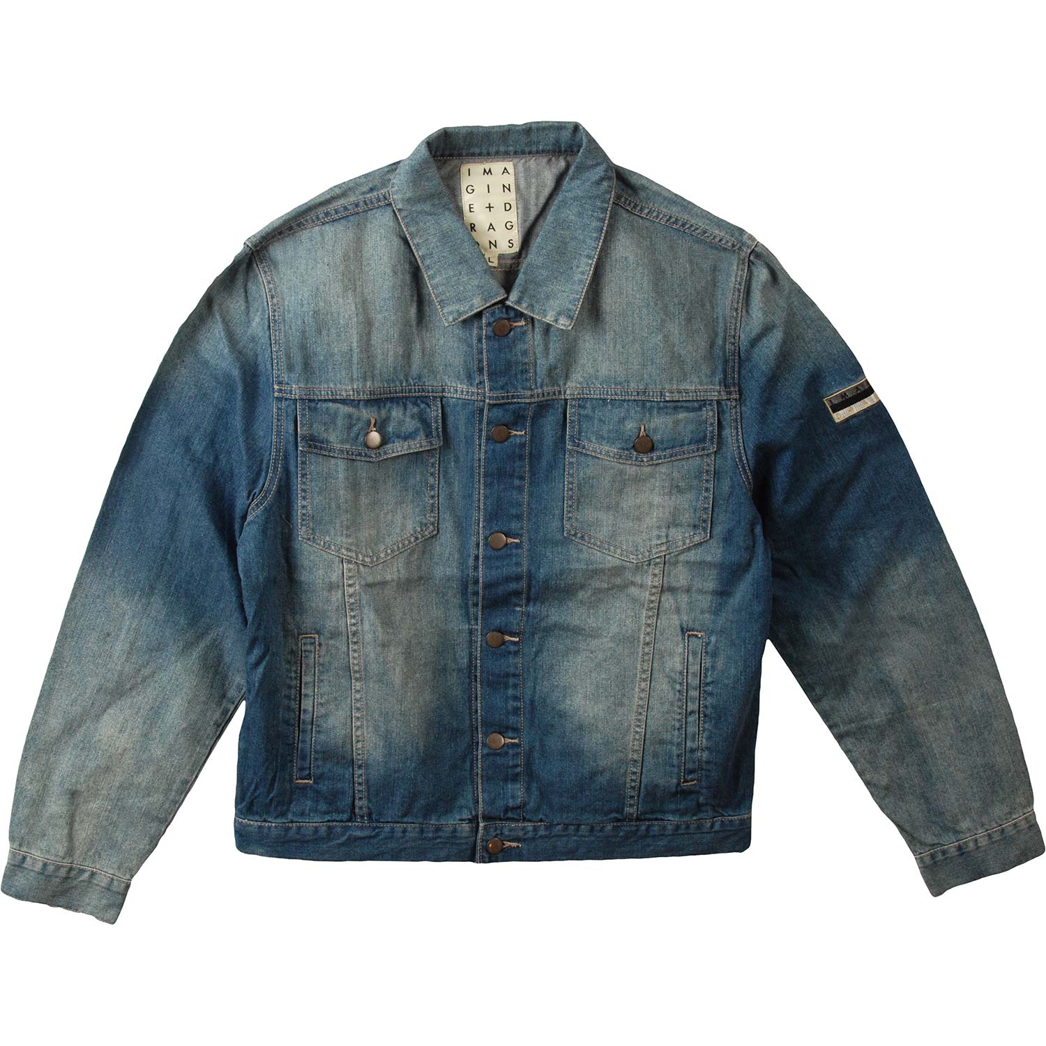Imagine Dragons Logos Denim Jacket Front