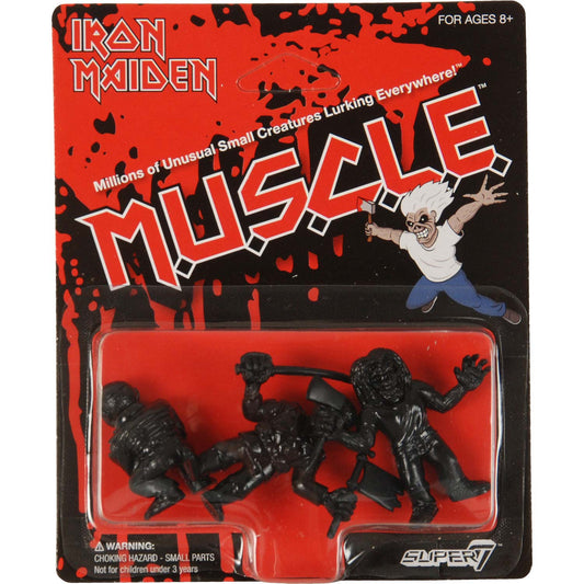 Iron Maiden Super7 M.U.S.C.L.E. Figures Killers, Trooper, Piece of Mind (Black) Action Figure Front