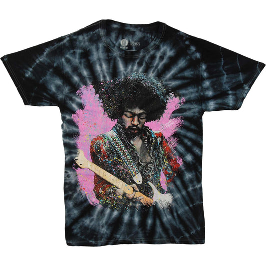 Jimi Hendrix Stephen Fishwick Garment "Jimi" Tie Dye T-shirt Front