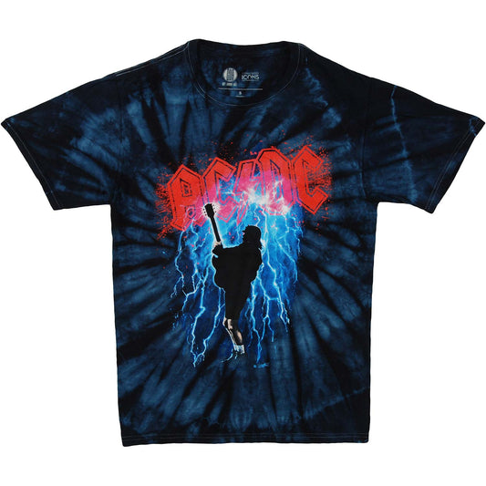 AC/DC Stephen Fishwick Garment "Thunderstruck" Tie Dye T-shirt Front