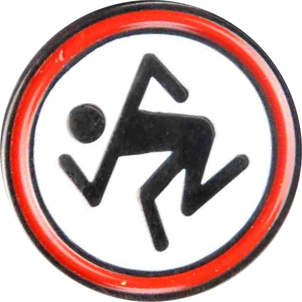 D.R.I. Skanking Man Logo Enamel Pin Pewter Pin Badge
