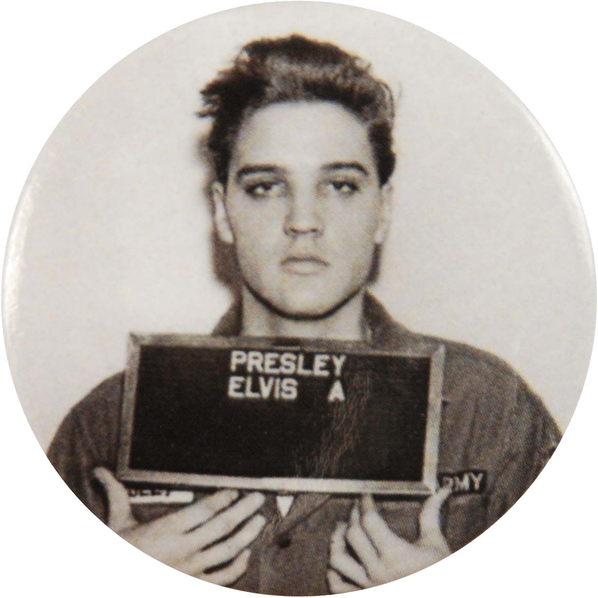 Elvis Presley Enlistment Button Front