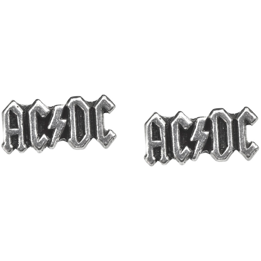 AC/DC Logo Studs Earrings Front