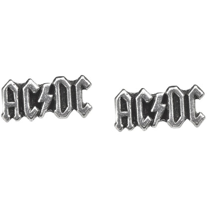 AC/DC Logo Studs Earrings Front