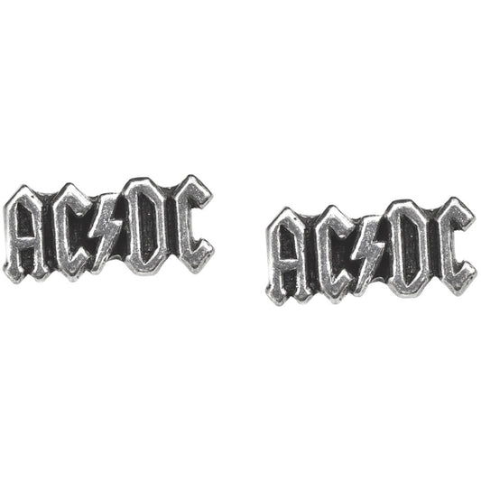 AC/DC Logo Studs Earrings Front