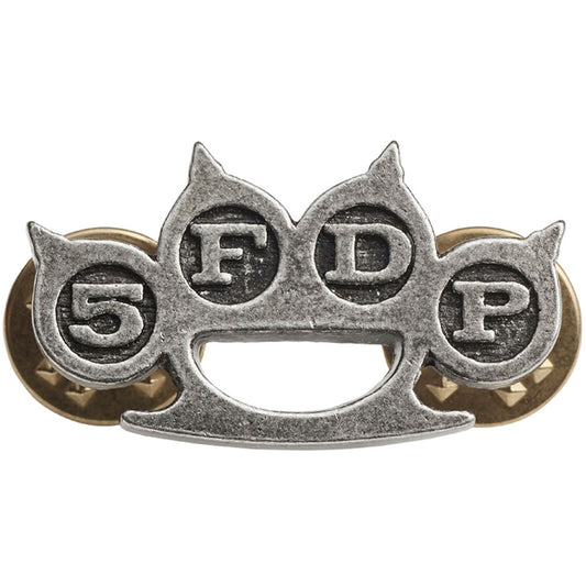 Five Finger Death Punch Knuckle Duster Pewter Pin Badge