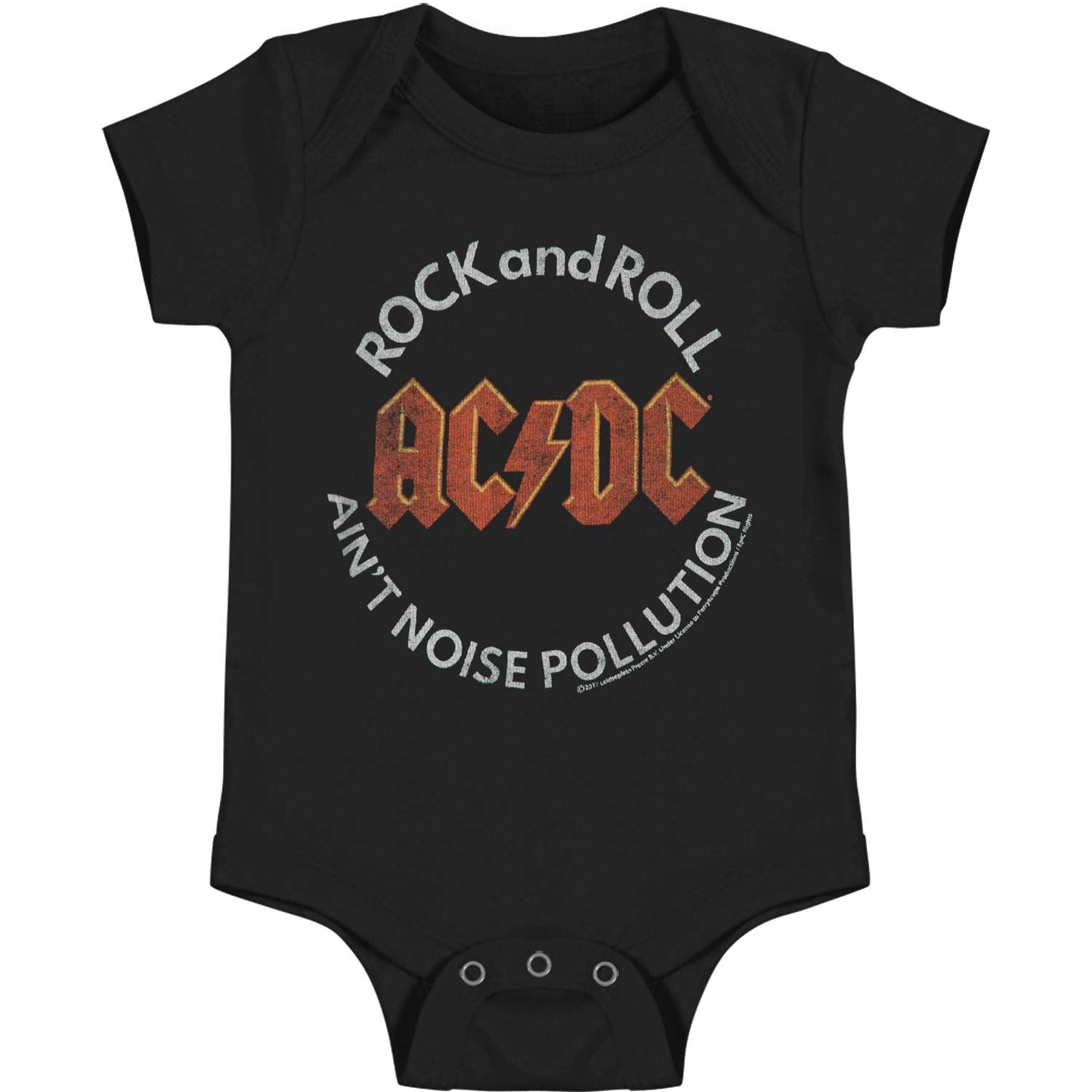 AC/DC Noise Pollution Kids Bodysuit Front