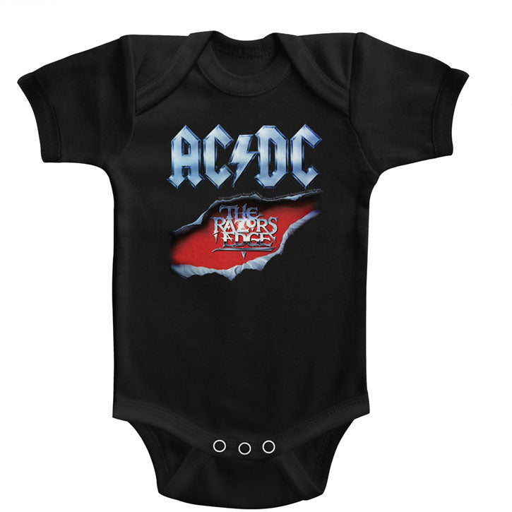 AC/DC Razors Edge Kids Bodysuit Front