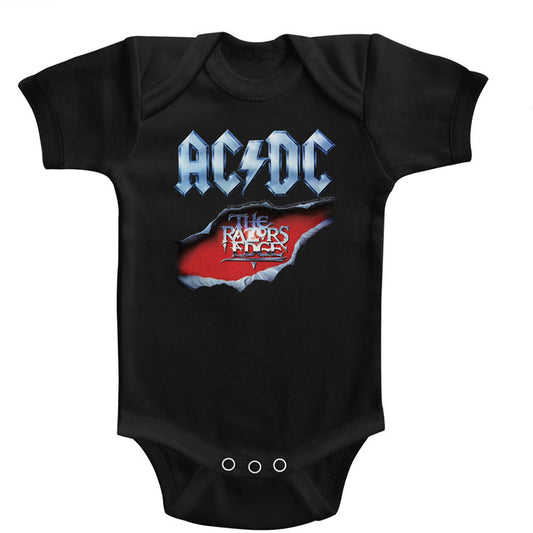 AC/DC Razors Edge Kids Bodysuit Front