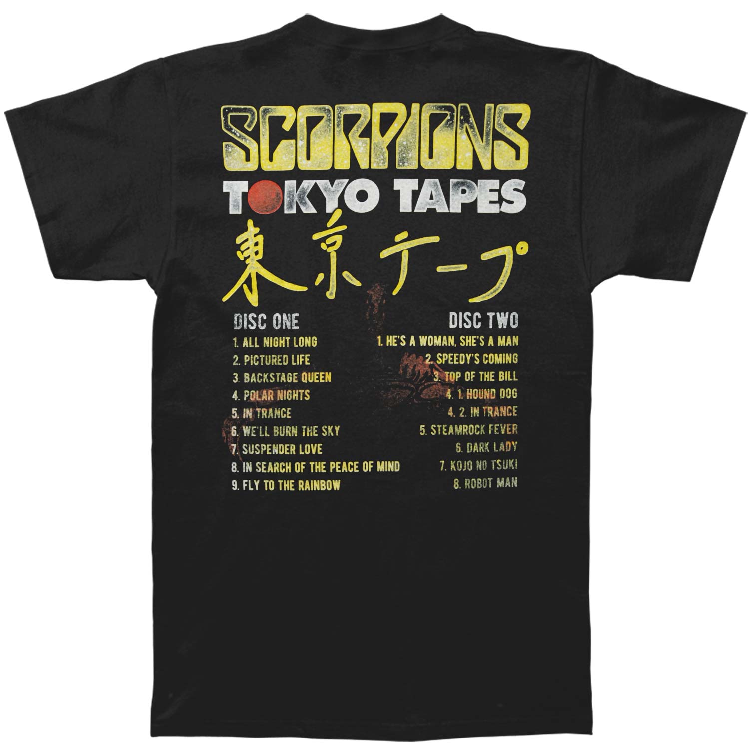 Official Scorpions Tokyo Tapes T-shirt | Rockabilia