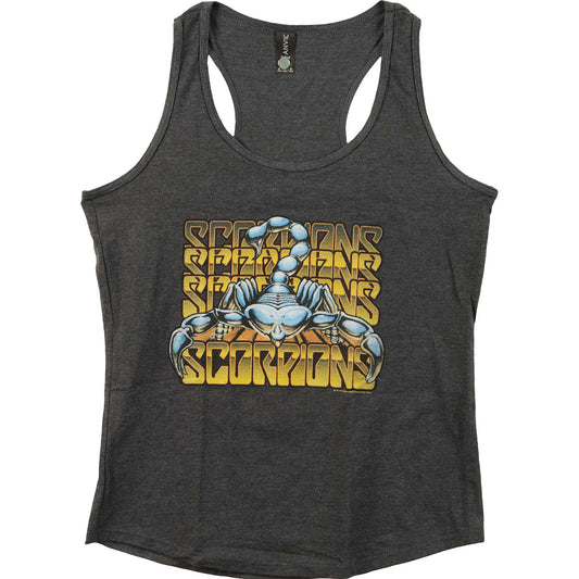 Scorpions Metallic Logos Junior Top Front