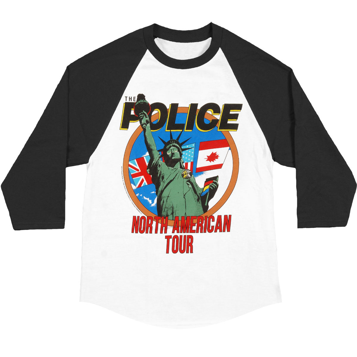 Police North American Tour Baseball Jersey Front