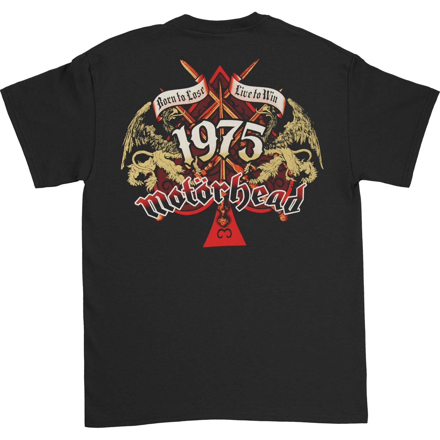 Motorhead Sword Spade Clean T-shirt Back