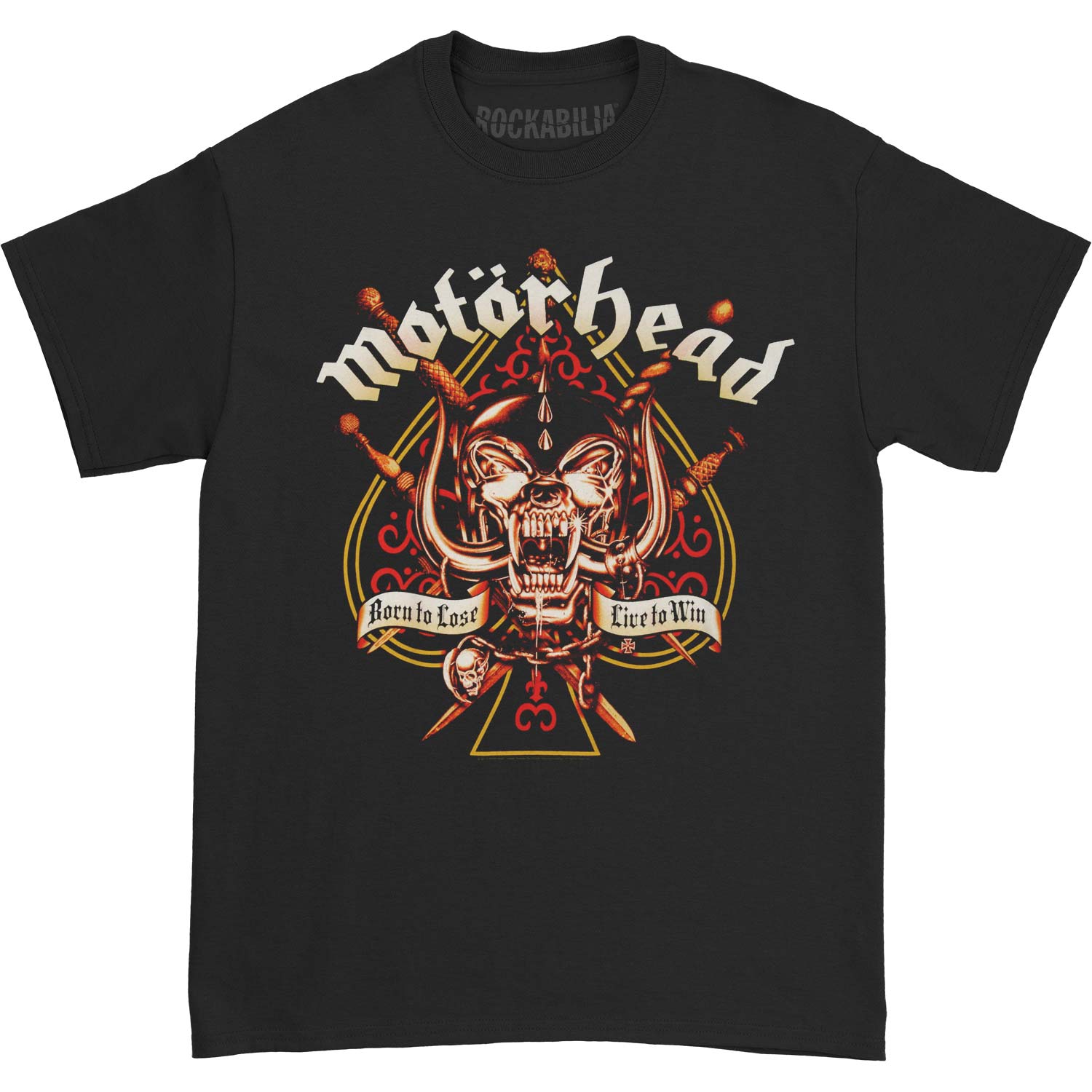 Motorhead Sword Spade Clean T-shirt Front