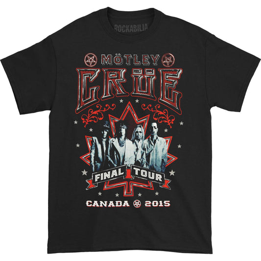 Motley Crue 2015 Canada Tour T-shirt Front