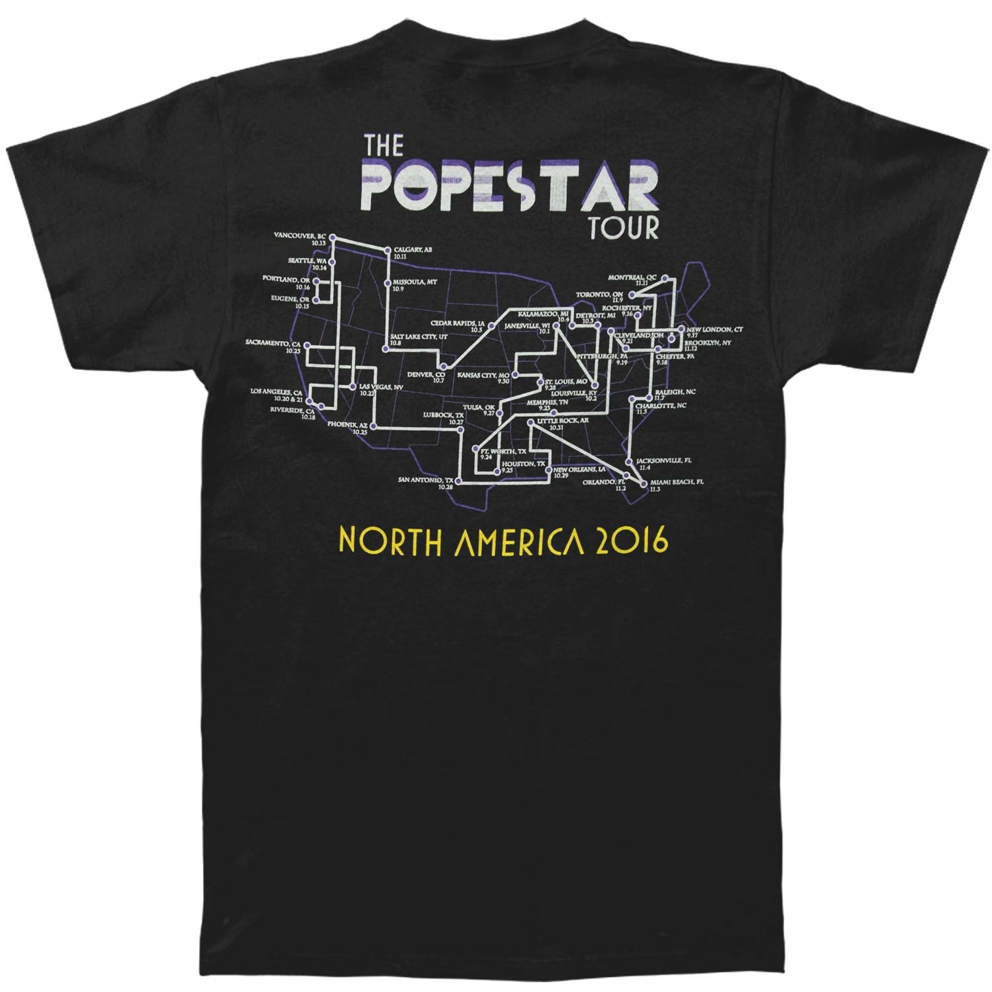 Ghost Popestar Man 2016 N.A. Tour T-shirt