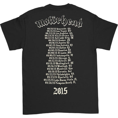 Motorhead Bad Magic 2015 Tour T-shirt Back