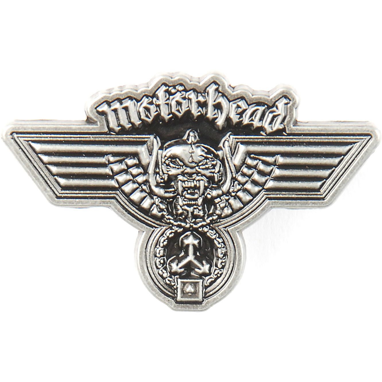 Hammered Pewter Pin Badge