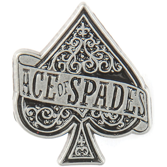 Motorhead Ace Of Spades Pewter Pin Badge