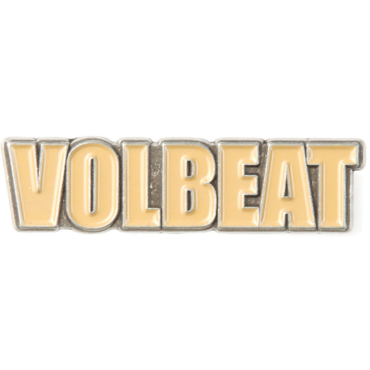 Volbeat Logo Pewter Pin Badge Front