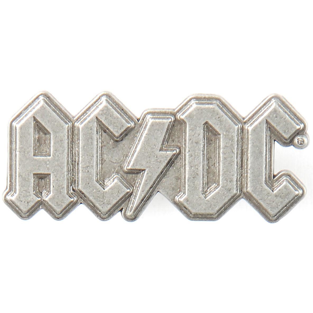AC/DC Metal Logo Pewter Pin Badge