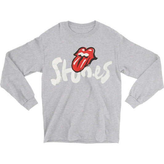Brush Stroke Stones LS Tee Athletic Grey Long Sleeve
