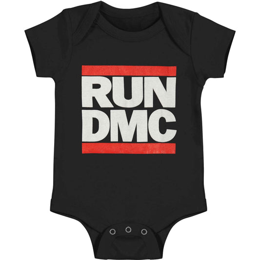 Logo Black S/S Snapsuit Bodysuit