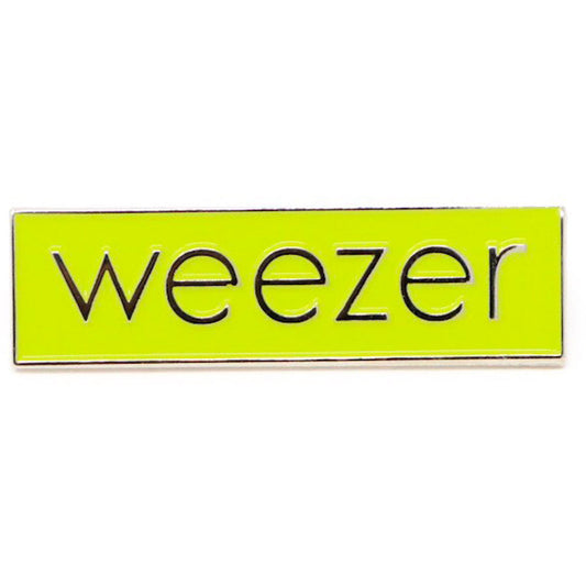 Weezer Logo Green Enamel Pin Pewter Pin Badge