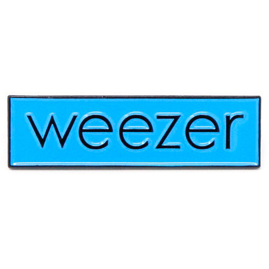 Weezer Logo Blue Enamel Pin Pewter Pin Badge