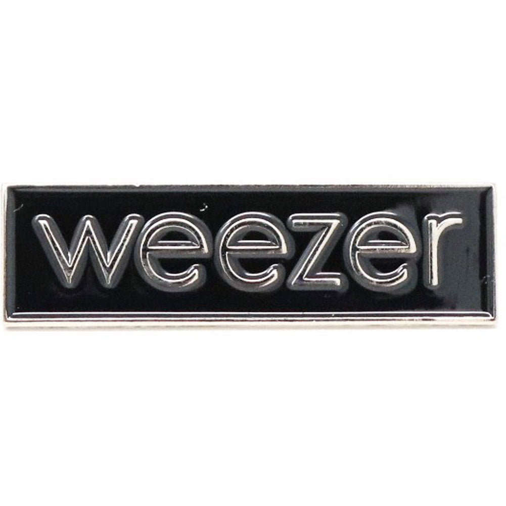Weezer Logo Black Enamel Pin Pewter Pin Badge