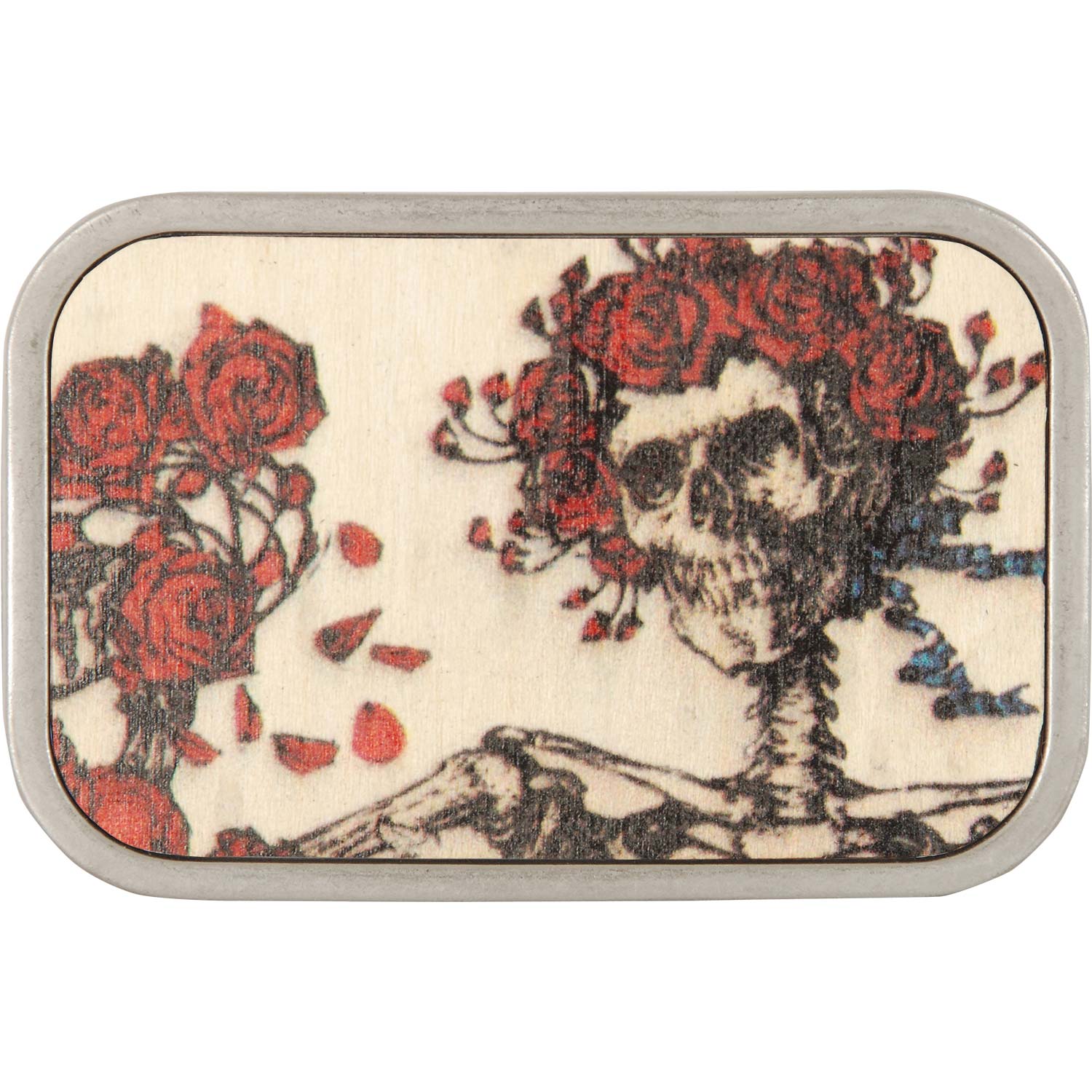 Grateful Dead Skeleton & Roses Belt Buckle