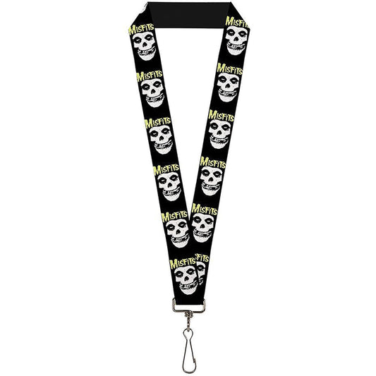 Misfits Close Up Fiend Skull Lanyard Front