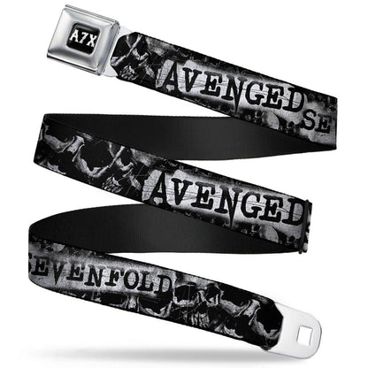 Avenged Sevenfold Skulls Seatbelt Buckle Belt Front