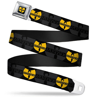 Wu Tang Clan Logo Seatbelt Buckle Belt Front