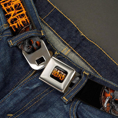 Suicide Silence Skull & Candles Seatbelt Buckle Belt Back