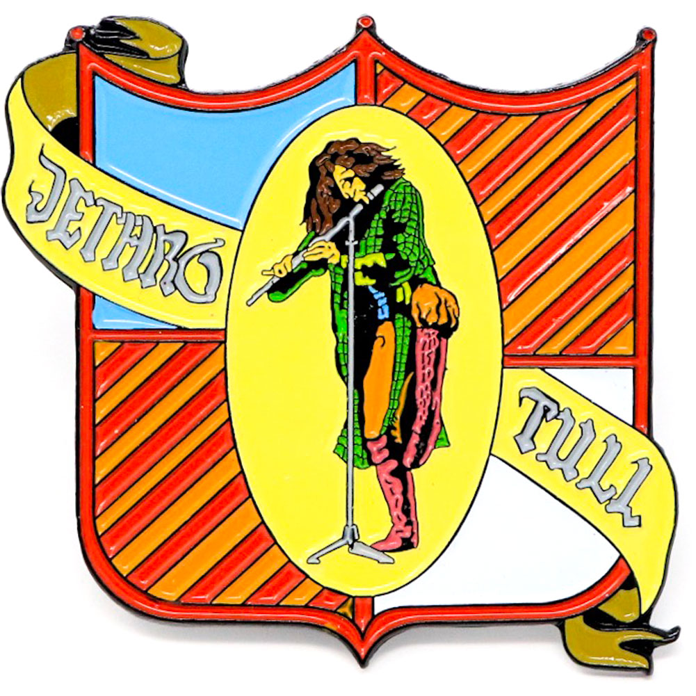 Jethro Tull Shield Enamel Pin Pewter Pin Badge