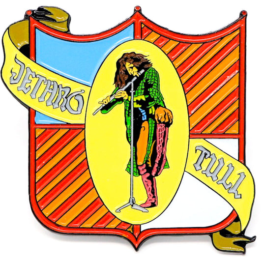 Jethro Tull Shield Enamel Pin Pewter Pin Badge