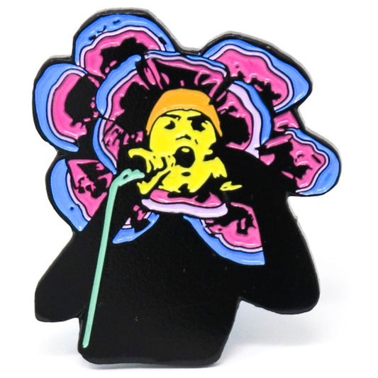 Genesis Flower Enamel Pin Pewter Pin Badge