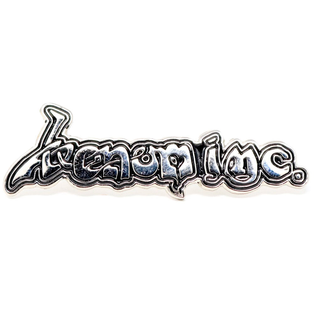Venom Inc. Logo Gold Pewter Pin Badge Front