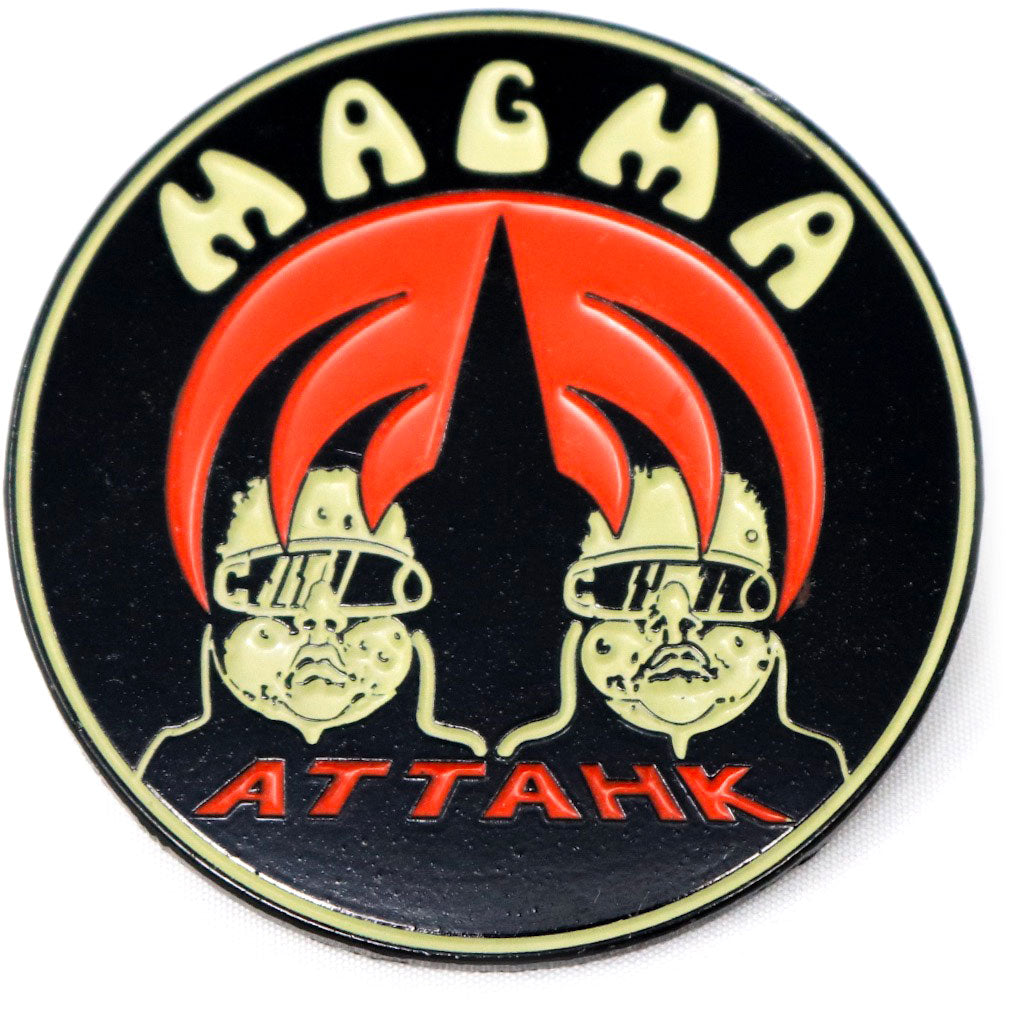 Magma Attahk Pewter Pin Badge