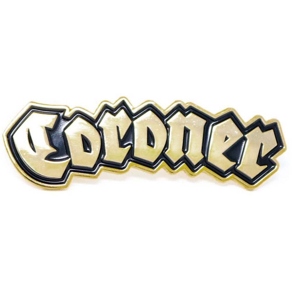 Coroner Logo Pewter Pin Badge Front