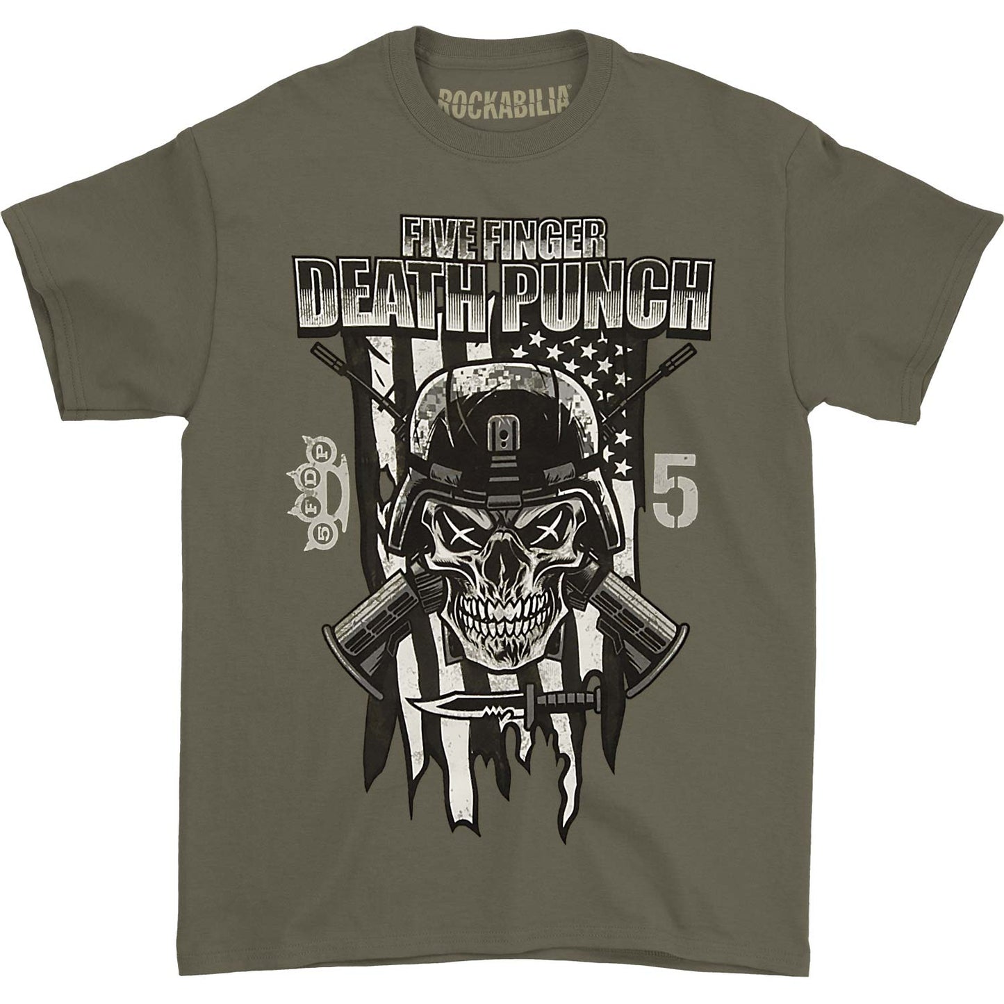 Five Finger Death Punch Infantry Special Forces T-shirt Front