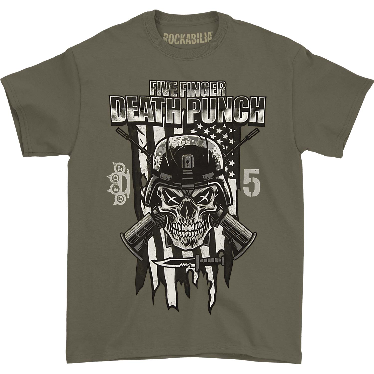 Five Finger Death Punch Infantry Special Forces T-shirt Front