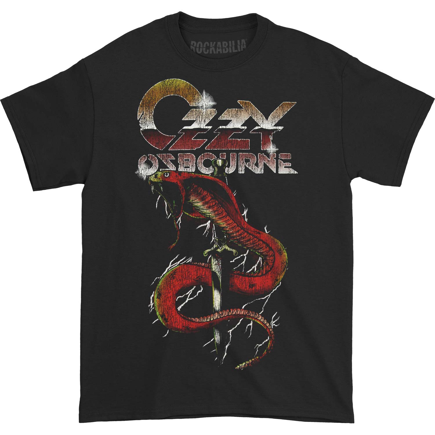 Ozzy Osbourne Vintage Snake T-shirt Front