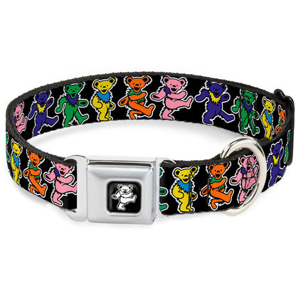 Grateful Dead 1 1/2 Inch Wide Medium Dog Collar/Dancing Bears Pet Wear