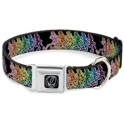 Grateful Dead Medium Dog 1 Inch Wide Collar/Dancing Skeletons Pet Wear