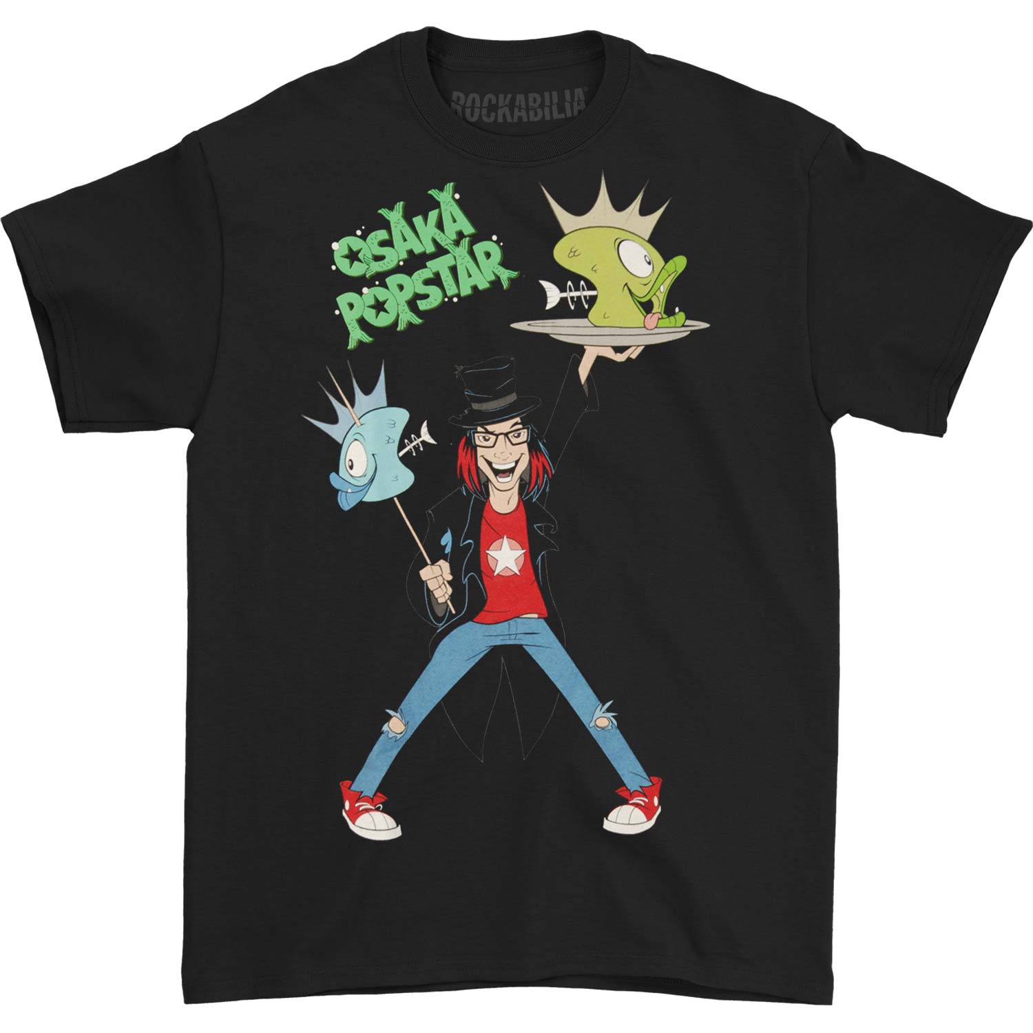 Osaka Popstar Fish Heads T-shirt Front