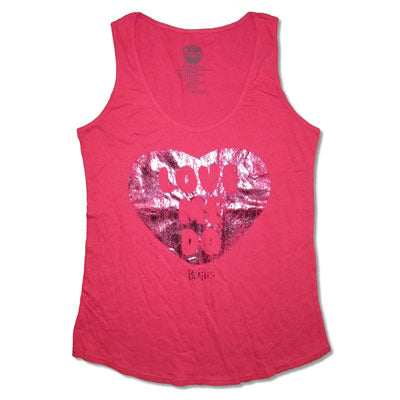 Beatles Love Me Do Tank Top Junior Top Front
