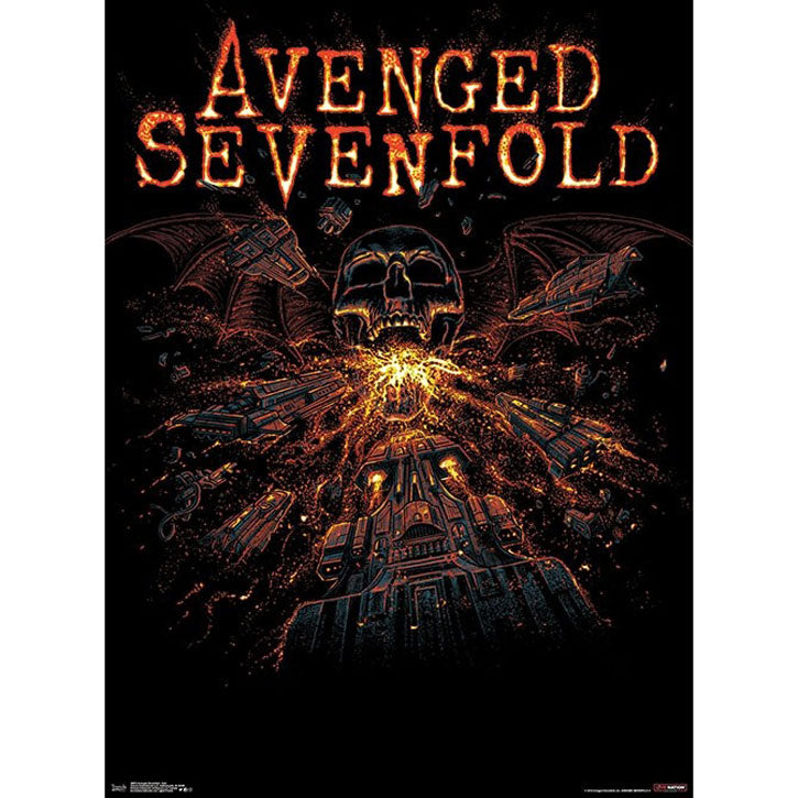 Avenged Sevenfold Red Domestic Poster Front