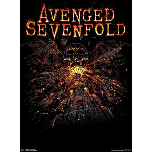 Avenged Sevenfold Red Domestic Poster Front